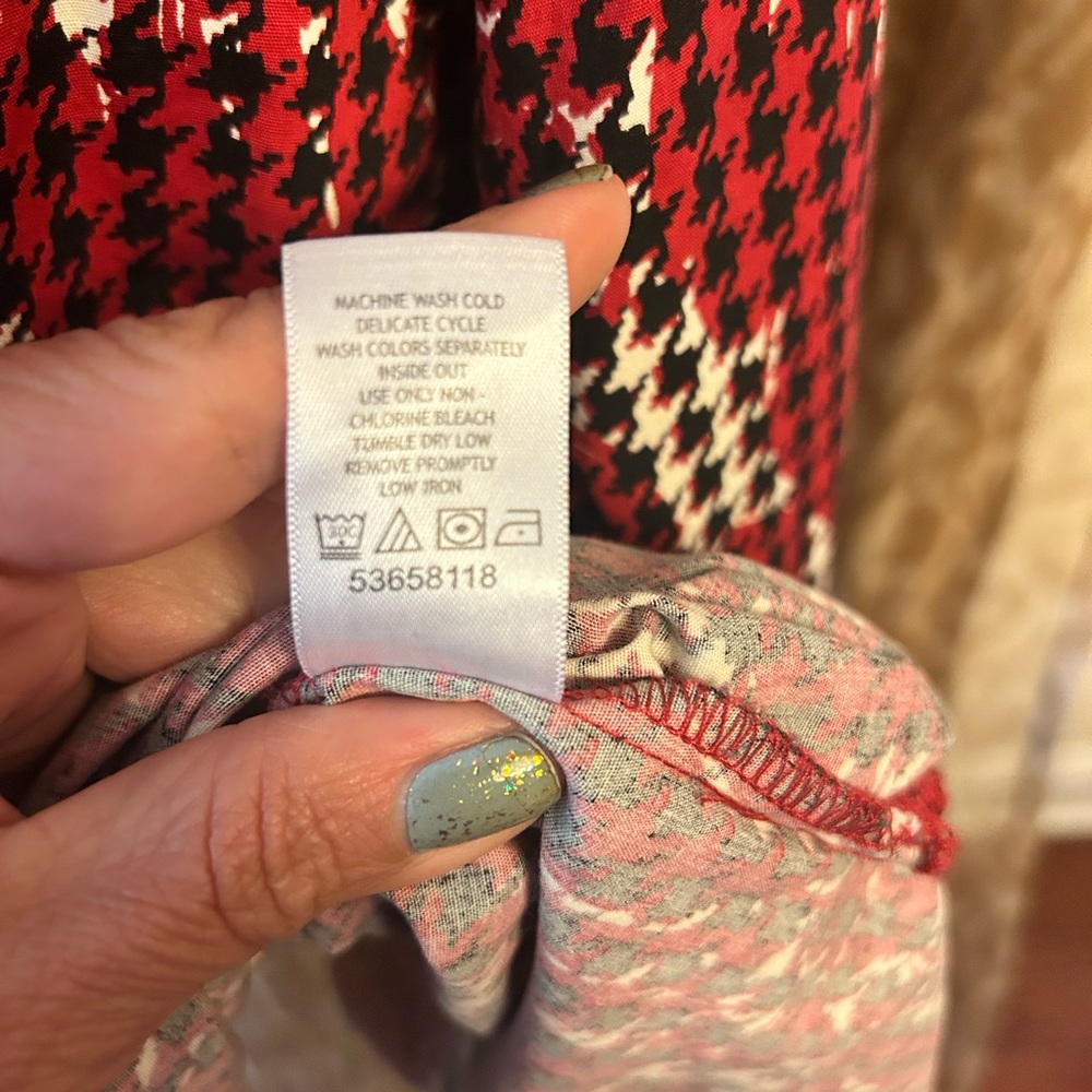Red Check Tunic Top - Picture 7 of 10
